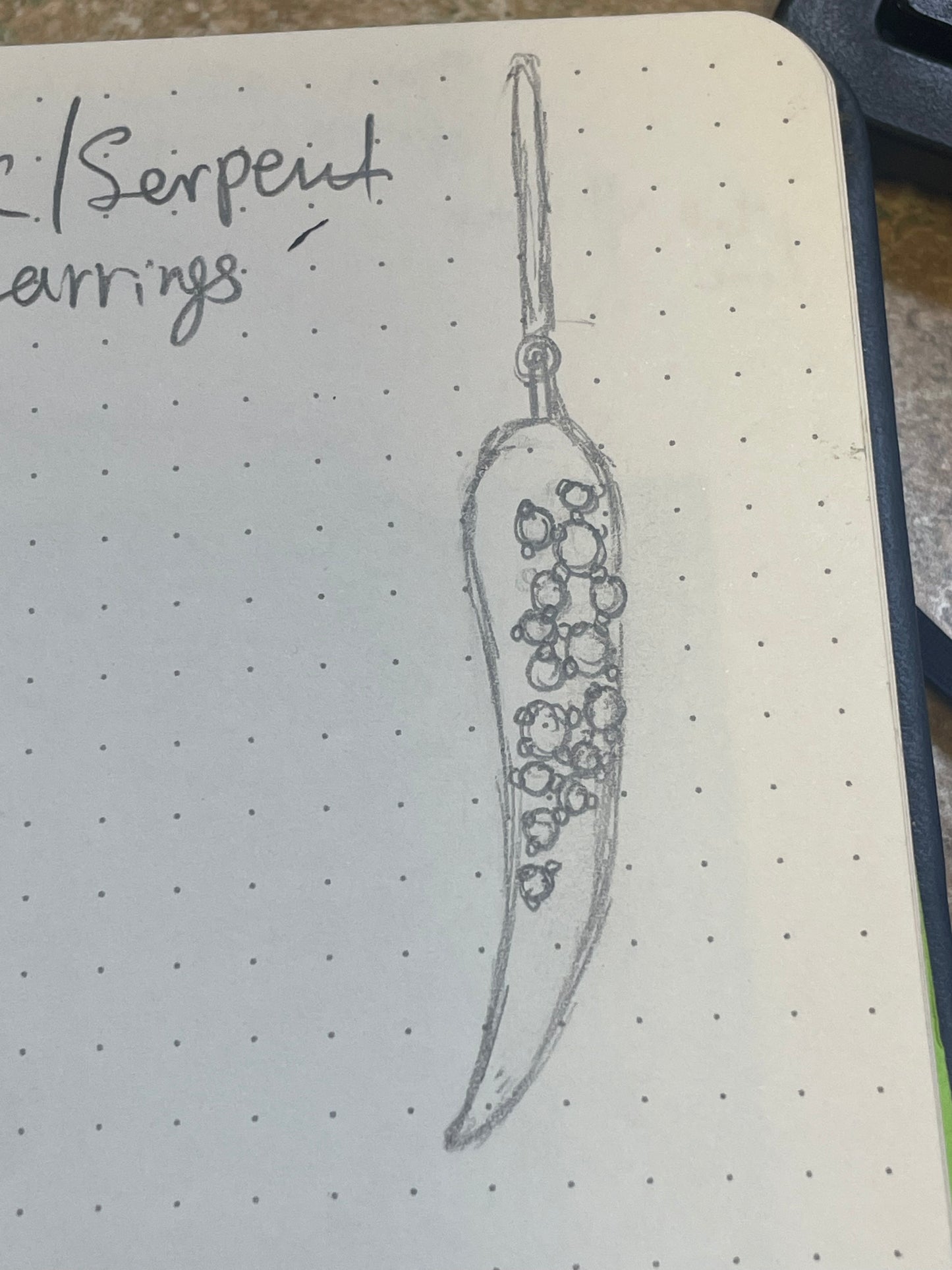 Basilisk Tooth Earring