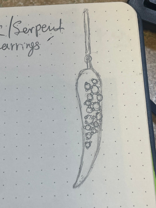 Basilisk Tooth Earring